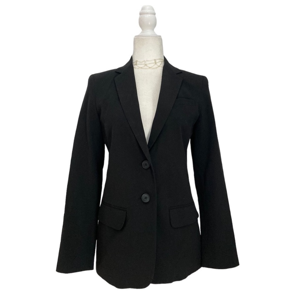 Norma Kamali single breasted blazer black size 4 - Picture 3 of 11